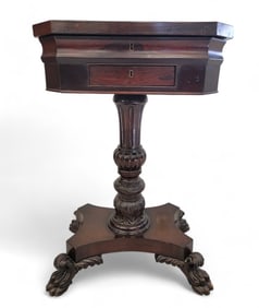 CLASSICAL ROSEWOOD SEWING TABLE