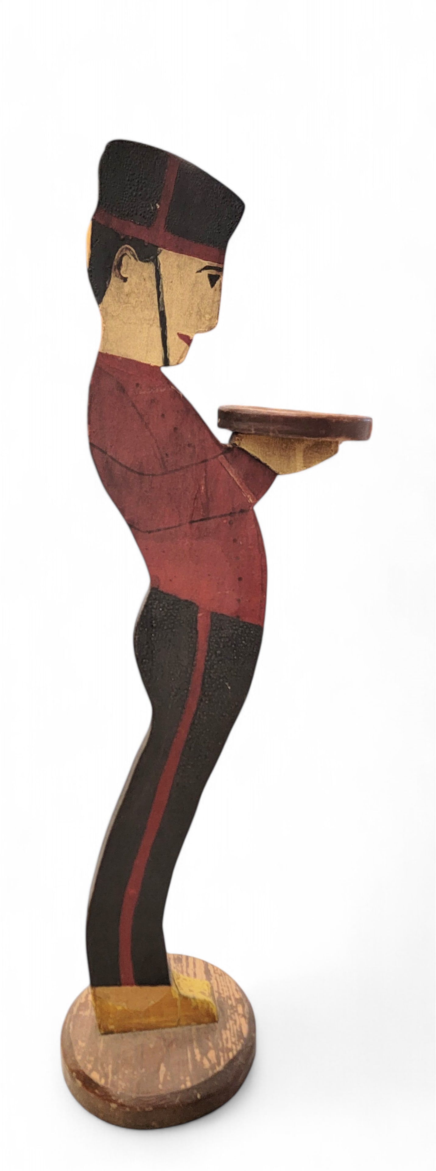 SILENT BUTLER: American, early 20th century. Original paint. 36" high. Provenance: private collection.
