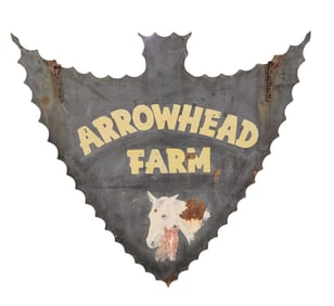 DOUBLE-SIDED HORSE FARM SIGN