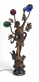 FIGURAL NEWEL POST LAMP