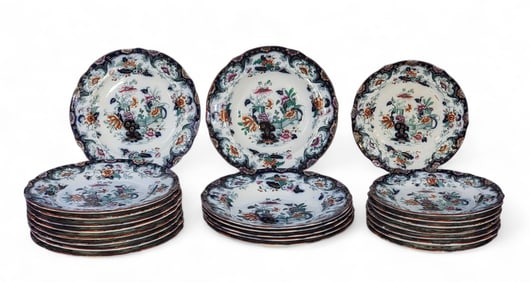 COLLECTION OF RIDGWAY SLIGO PLATES