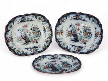 THREE RIDGWAY SLIGO PLATTERS