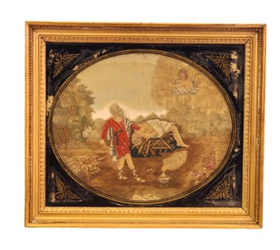 NEEDLEWORK PICTURE: ABRAHAM AND ISAAC