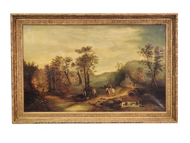 LANDSCAPE WITH COTTAGE