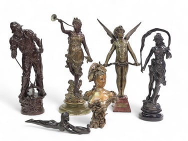COLLECTION OF SIX SCULPTURES