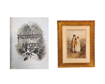 ROMANTIC PRINT AND V. 1 OF PICTURESQUE AMERICA