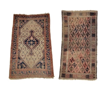 TWO ORIENTAL RUGS
