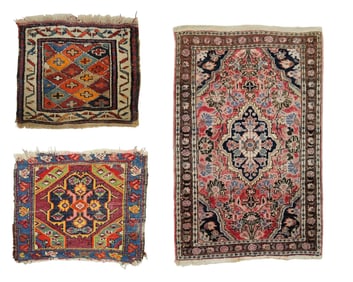 THREE ORIENTAL MATS