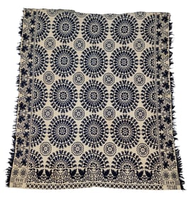 JACQUARD COVERLET