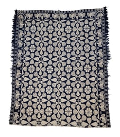 JACQUARD COVERLET