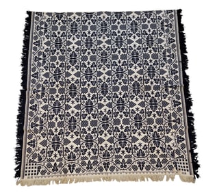 JACQUARD COVERLET
