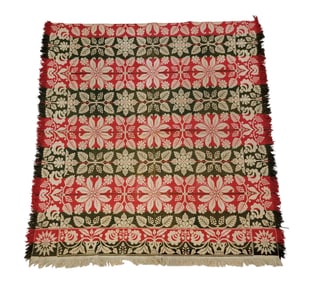 JACQUARD COVERLET