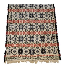 JACQUARD COVERLET
