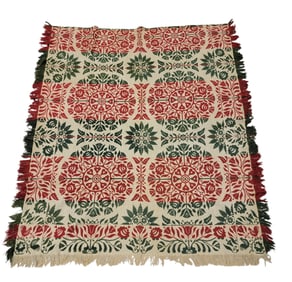 JACQUARD COVERLET