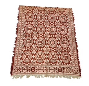 JACQUARD COVERLET