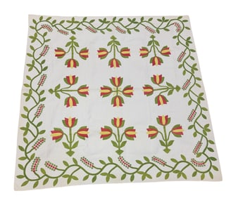 SANDUSKY COUNTY, OHIO APPLIQUE QUILT