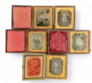 SIX SIXTH PLATE PHOTOGRAPHIC PORTRAITS