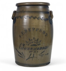 REPPERT, GREENSBORO, PENNSYLVANIA STONEWARE JAR