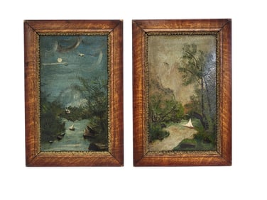 PAIR OF ROMANTIC LANDSCAPES