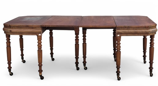 OHIO CLASSICAL TWO-PART DINING TABLE
