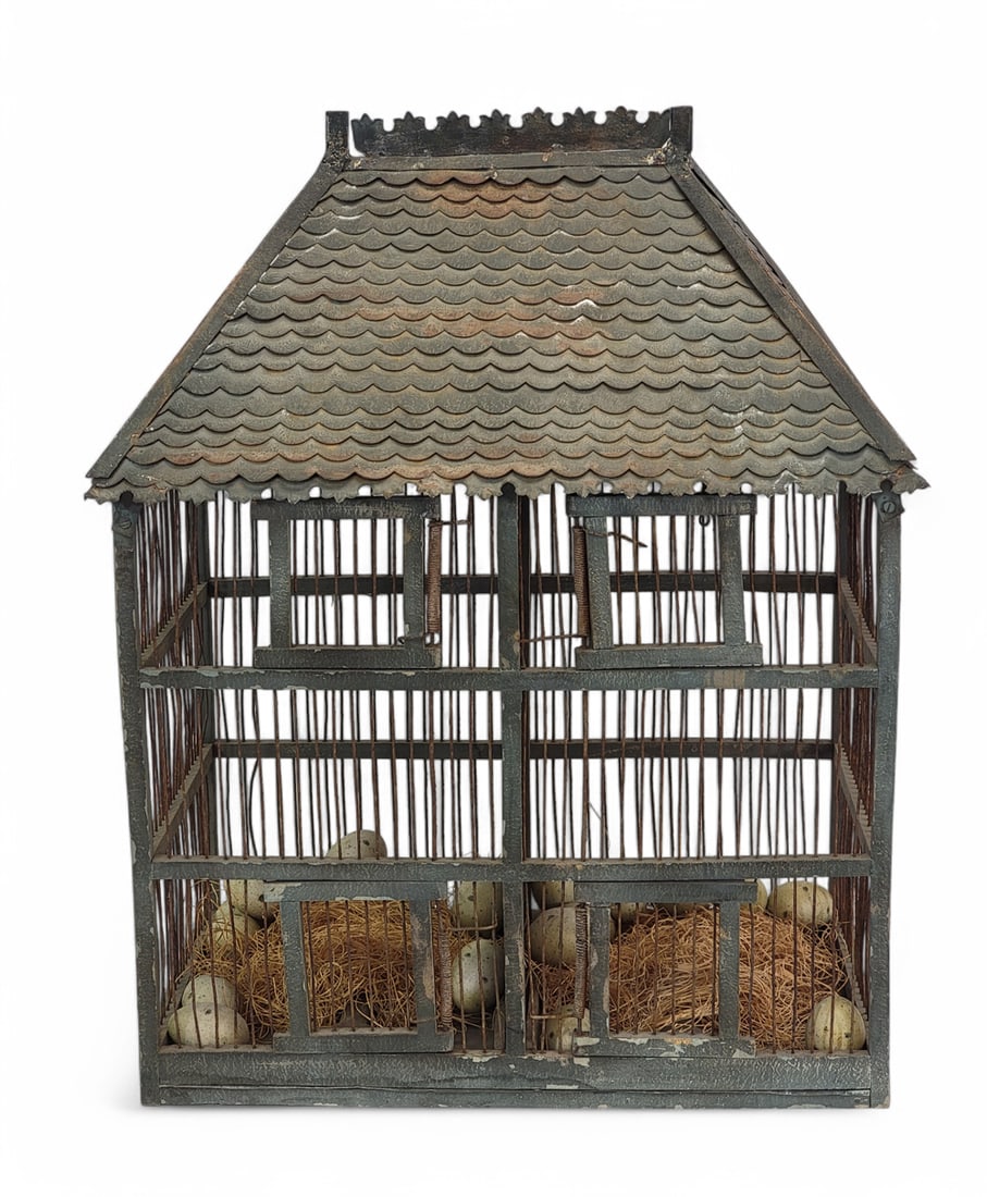 PAINTED BIRDCAGE (1 of 5)