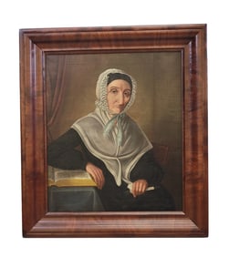 PORTRAIT OF A LADY BY HENRY WALTON (NEW YORK, 1804-1865)