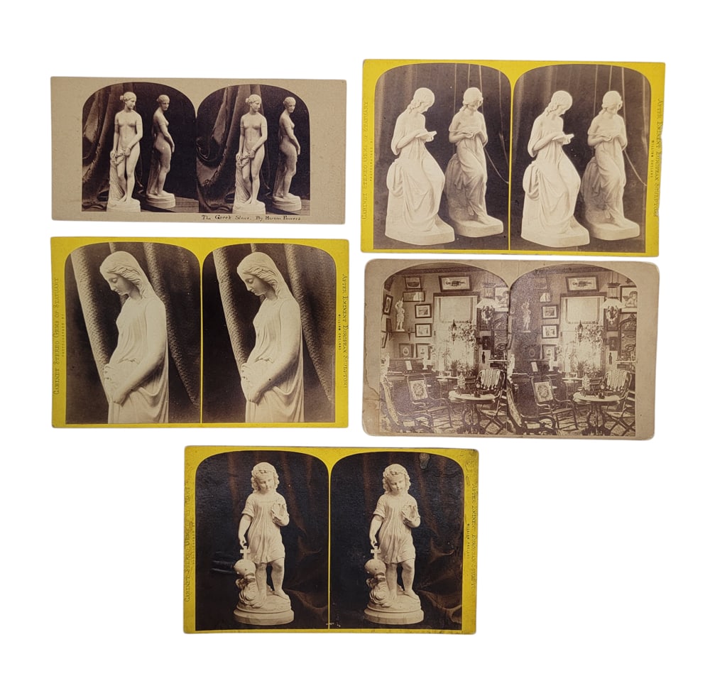 FIVE STEREOVIEWS WITH SCULPTURE (1 of 7)