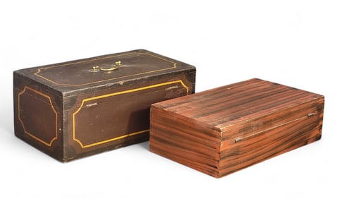 TWO DECORATED BOXES