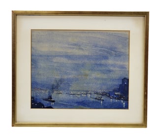 JOSEPH PENNELL (PA/NY, 1857-1926): BLUE EVENING