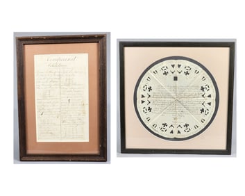 TWO EARLY MANUSCRIPT DOCUMENTS