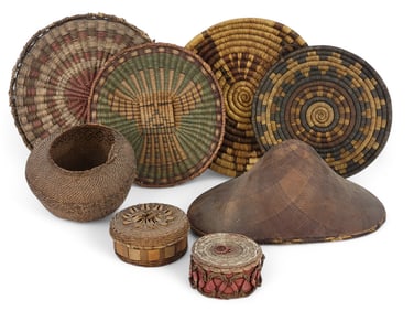 COLLECTION OF ETHNOGRAPHIC BASKETS