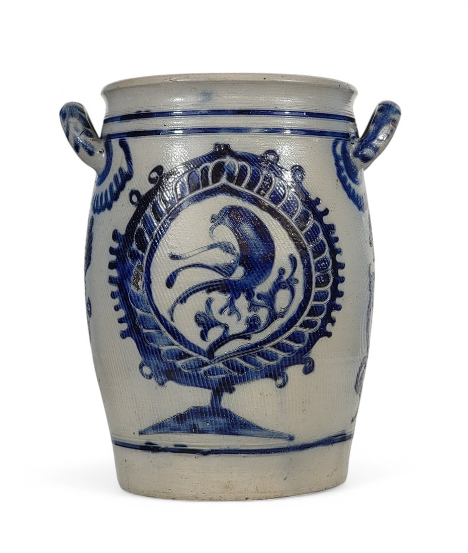 DECORATED WESTERWALD STONEWARE CROCK (1 of 6)