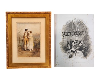ROMANTIC PRINT AND V. 1 OF PICTURESQUE AMERICA