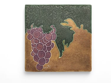 J.B. OWENS POTTERY HANDPAINTED TILE