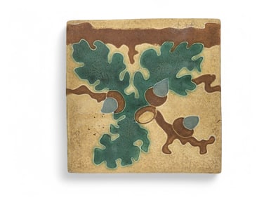 J.B. OWENS POTTERY HANDPAINTED TILE