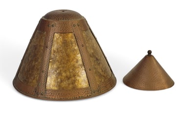 TWO ARTS AND CRAFTS LAMP SHADES