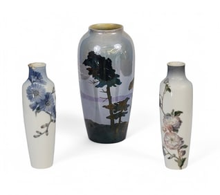 THREE PORCELAIN VASES