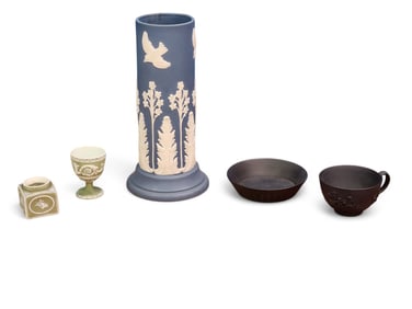 GROUP OF JASPERWARE POTTERY
