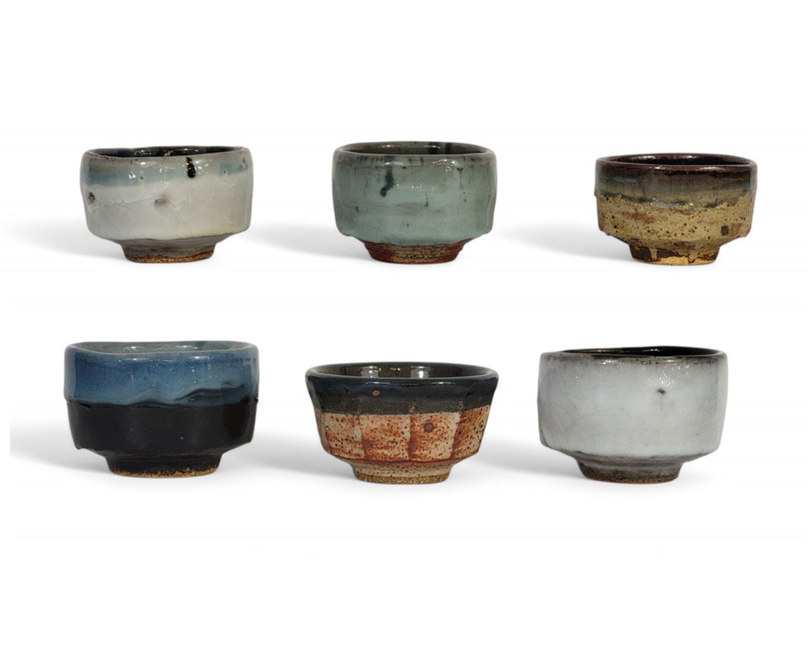 SIX TEA BOWLS BY ALBERT GREEN (1914-1994) (1 of 20)