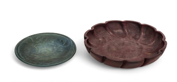 TWO PIECES OF VAN BRIGGLE POTTERY