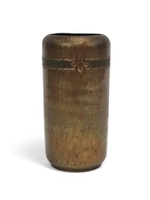 ROYCROFT HAND HAMMERED CYLINDER VASE