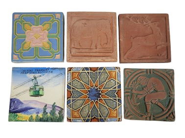 SIX MISCELLANEOUS TILES