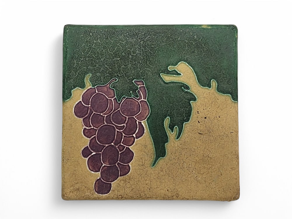 J.B. OWENS POTTERY HANDPAINTED TILE (1 of 3)