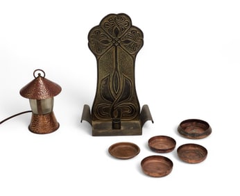 GROUP OF ARTS AND CRAFTS COPPER