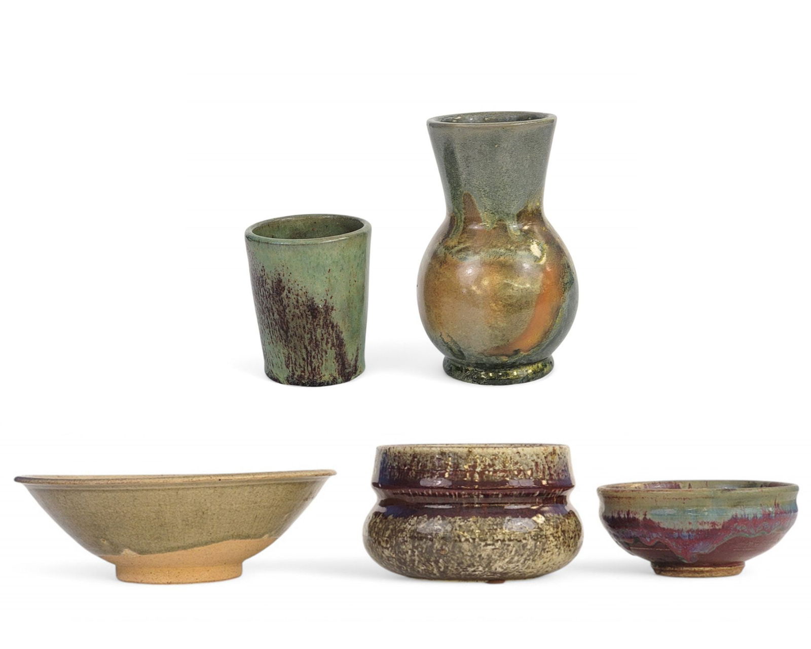 FIVE PIECES OF STUDIO POTTERY (1 of 14)