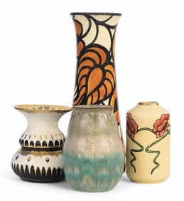 FOUR PIECES OF EUROPEAN POTTERY