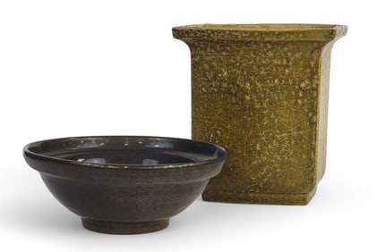 TWO PIECES OF AMERICAN ART POTTERY