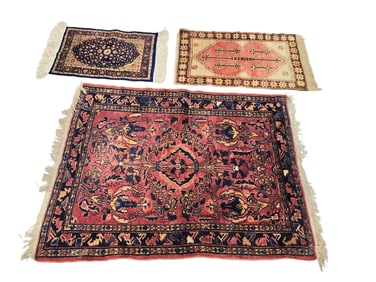 THREE ORIENTAL RUGS
