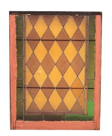 STAINED GLASS WINDOW WITH PROVENANCE