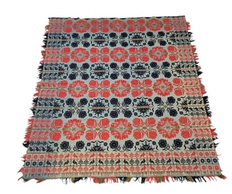 JACQUARD COVERLET